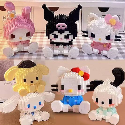 Adorable Kitty Brick Buddy Set Of 6